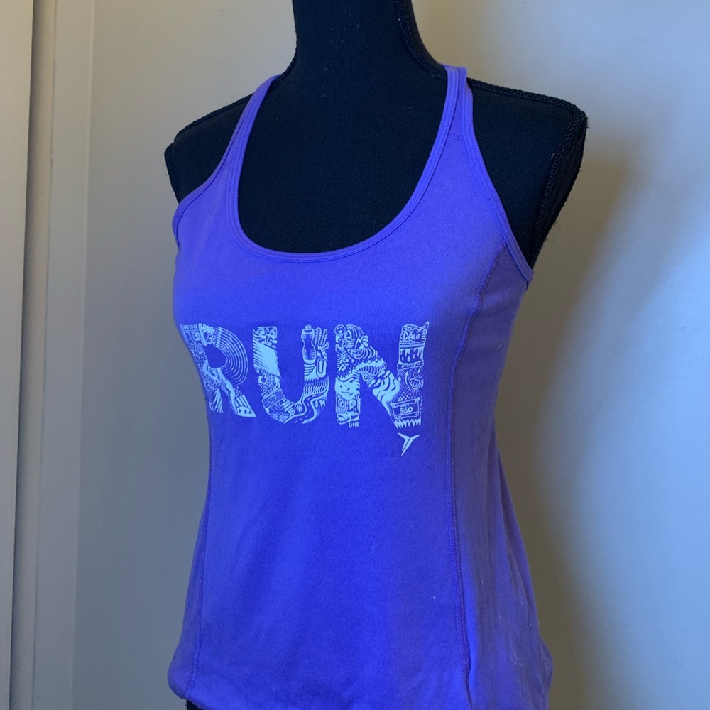 Purple run tank